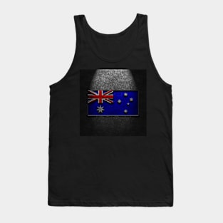 Australian Flag Stone Texture Repost Tank Top